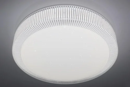 Светильник потолочный LED с пультом LED LAMPS 81076 Natali Kovaltseva белый 1 лампа, основание белое в стиле хай-тек с пультом фото 8